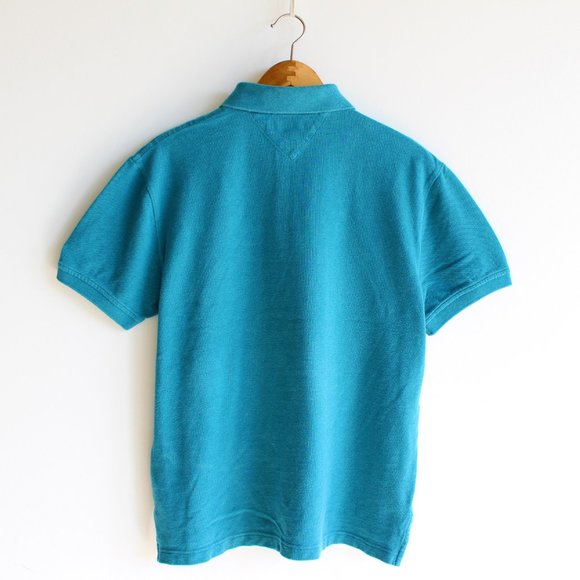 Tommy Hilfiger Cyan Blue Polo Shirt - Picture 2 of 4